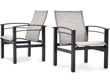Winston Stanford Sling Aluminum Dining Arm Chair - Sold in 2 Packs