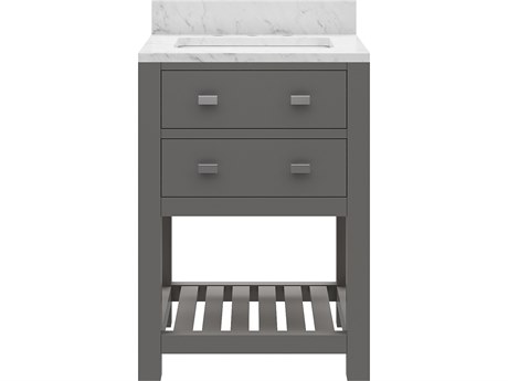 Water Creation Madalyn Chrome Vanity in Cashmere Grey