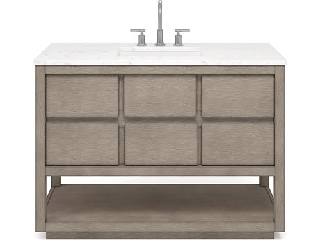 Water Creation Oakman Vanity in Grey Oak with Chrome Faucet