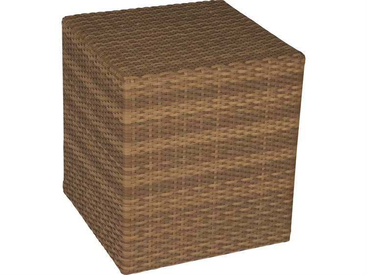 Woodard Whitecraft Saddleback Wicker Square Bunching Table