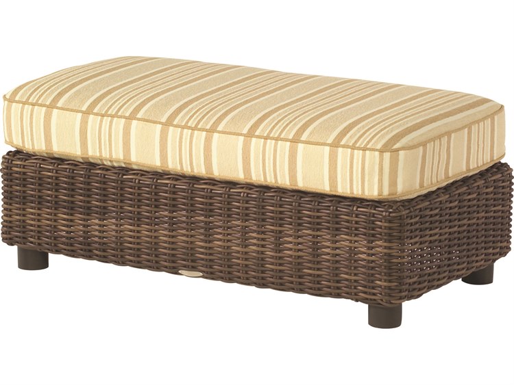 Whitecraft Sonoma Wicker Outdoor Patio Ottoman
