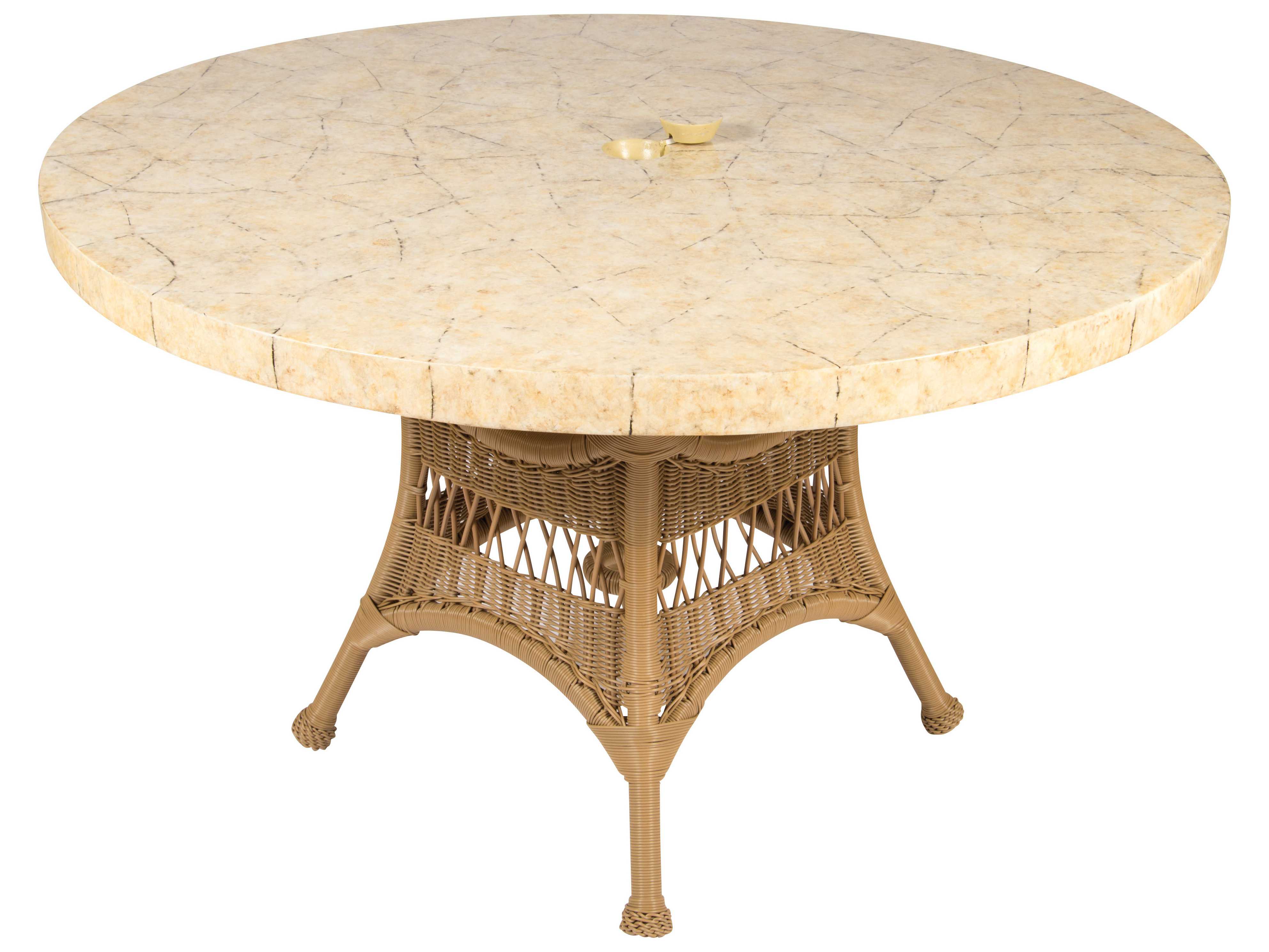 Whitecraft Sommerwind Wicker Round 48 Dining Table with 