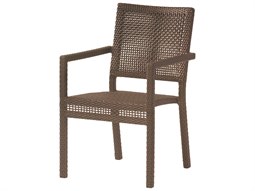 Woodard Whitecraft All Weather Wicker Miami Stackable Dining Arm Chair