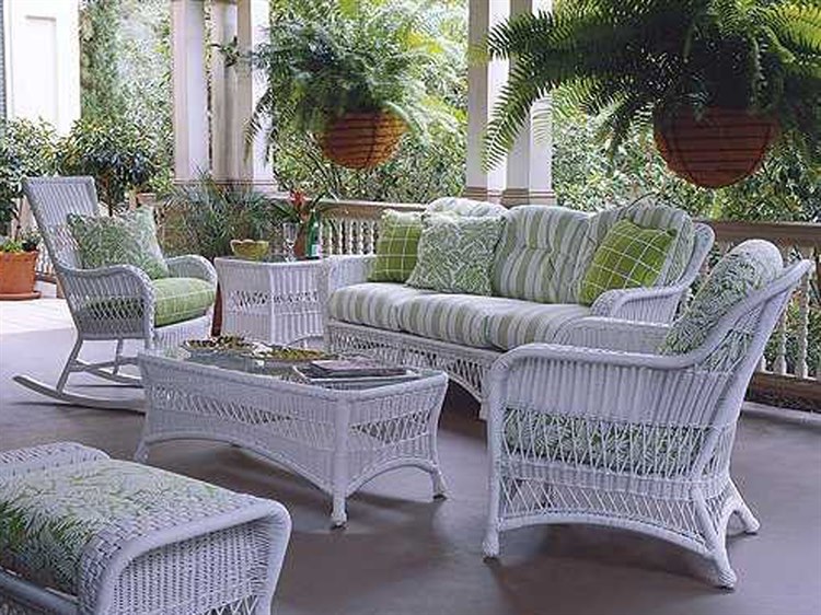 Woodard Sommerwind Wicker Patio Lounge Set 3