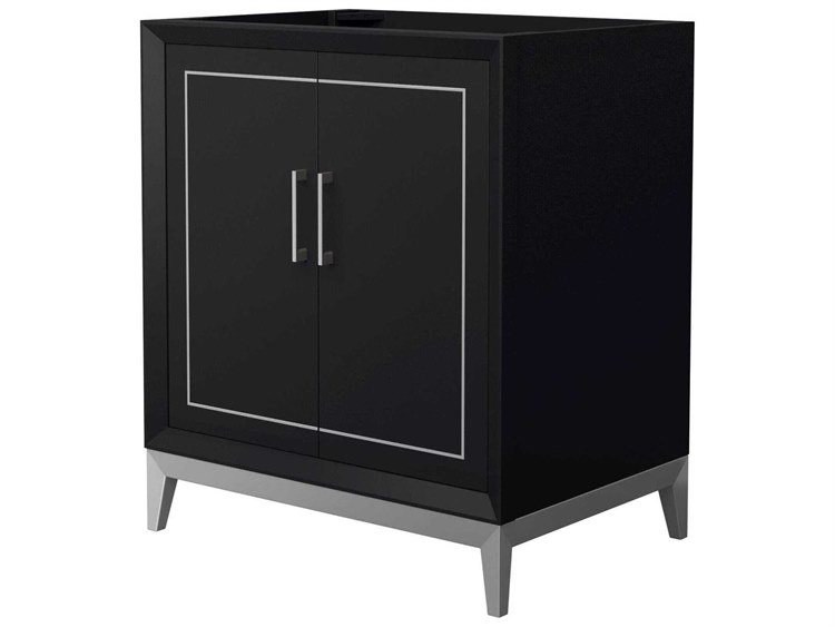 Photos - Washbasin cabinet Wyndham Collection Marlena 30" Black Vanity WCH515130SBKCXSXXMXX 