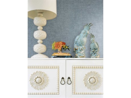 York Wallcoverings Tropics Resource Library Blue Gunny Sack Texture Wallpaper
