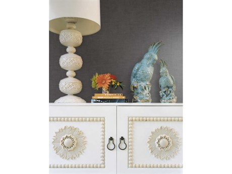 York Wallcoverings Tropics Resource Library Grey Gunny Sack Texture Wallpaper