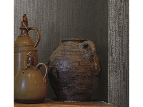 York Wallcoverings Ronald Redding Traveler Black Weekender Weave Wallpaper
