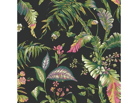 York Wallcoverings IBC 4 Earthy Tones Green Fiji Garden Wallpaper