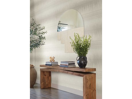 York Wallcoverings Antonina Vella Boho Luxe White Desert Textile Wallpaper
