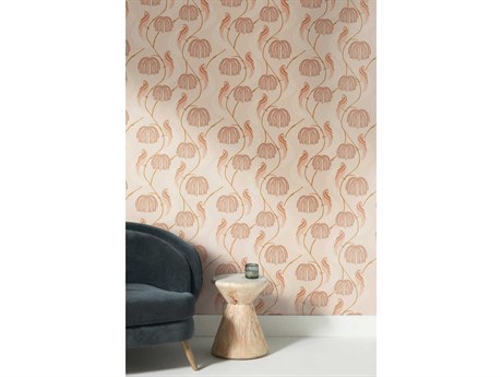 York Wallcoverings Lemieux et Cie Light Pink Blaise Wallpaper