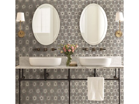 York Wallcoverings Candice Olson Modern Artisan II Blue Silver Everlasting Wallpaper