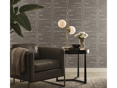 York Wallcoverings Candice Olson Modern Artisan II Grey Neutral Velveteen Wallpaper