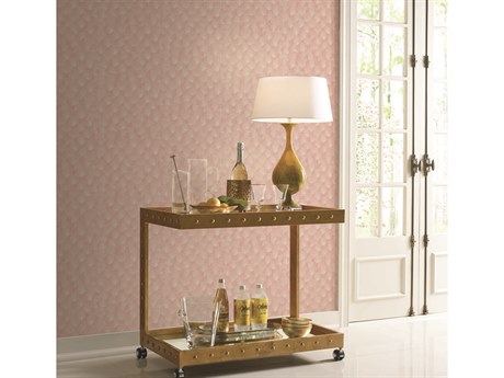 York Wallcoverings Candice Olson Modern Artisan II Coral Luminous Gingko Wallpaper