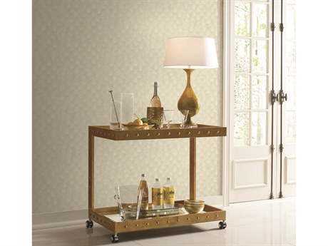 York Wallcoverings Candice Olson Modern Artisan II White Cream Luminous Ginkgo Wallpaper