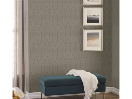 York Wallcoverings Candice Olson Modern Artisan II Dark Grey Cafe Society Wallpaper