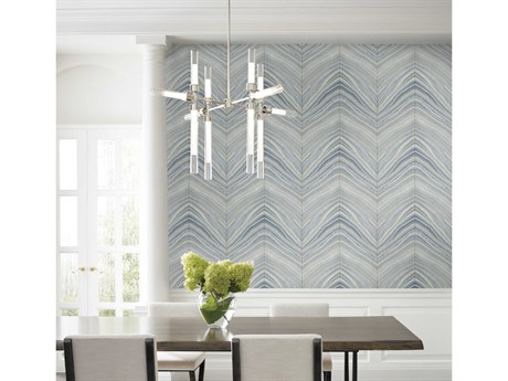 York Wallcoverings Candice Olson Modern Artisan II Blue Onyx Strata Wallpaper