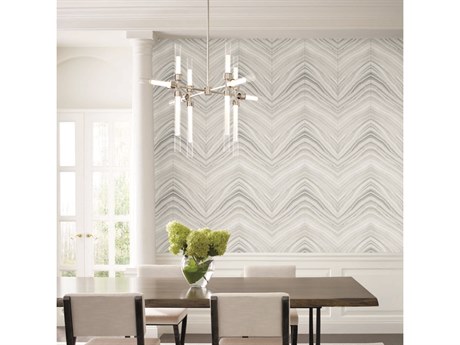 York Wallcoverings Candice Olson Modern Artisan II Grey Onyx Strata Wallpaper