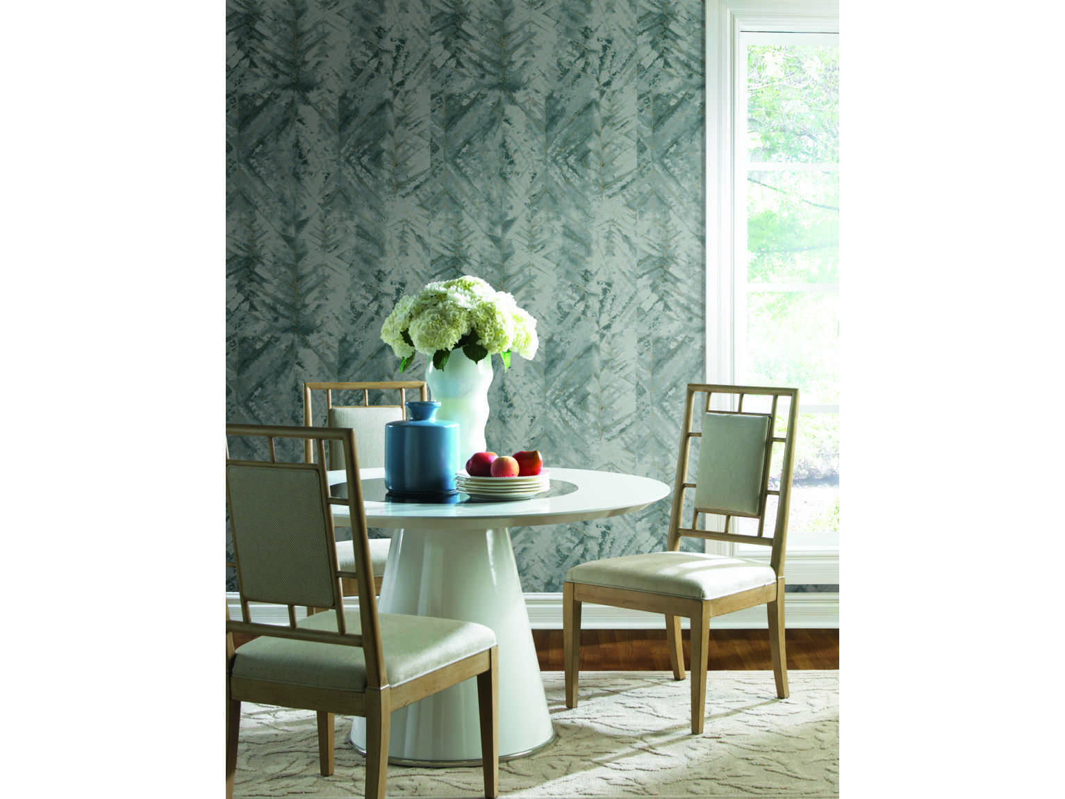 York Wallcoverings Impressionist Blue, Green Textural Impremere