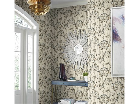 York Wallcoverings Candice Olson Modern Artisan II Teal Flourish Wallpaper