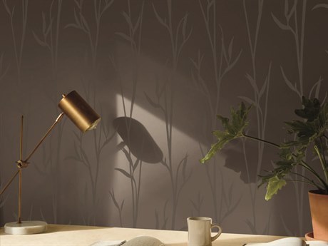 York Wallcoverings Artisan Digest Brown Matcha Wallpaper