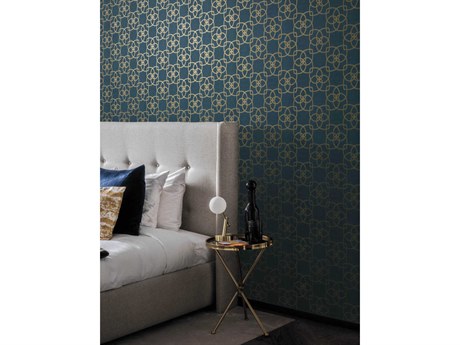 York Wallcoverings Antonina Vella Dazzling Dimensions Volume II Navy Serendipity Wallpaper