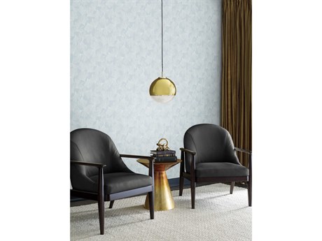 York Wallcoverings Antonina Vella Dazzling Dimensions Volume II Blue Gingko Toss Wallpaper