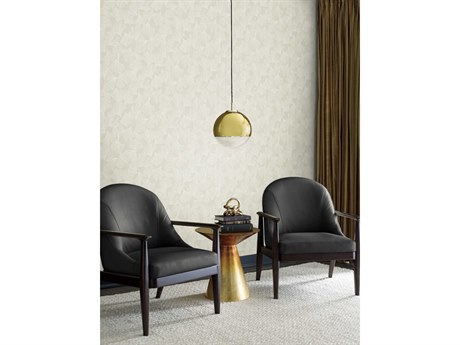 York Wallcoverings Antonina Vella Dazzling Dimensions Volume II Cream Gingko Toss Wallpaper