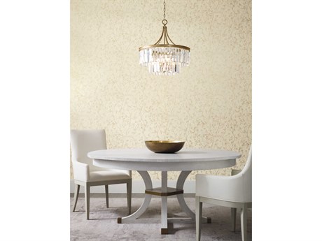 York Wallcoverings Antonina Vella Dazzling Dimensions Volume II Cream Gold Luminous Branches Wallpaper