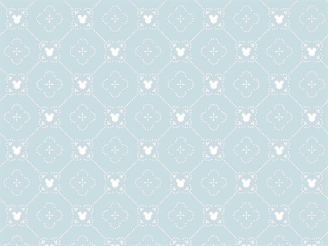 York Wallcoverings Disney Kids Vol-4 Blue Disney Mickey Mouse Argyle Wallpaper