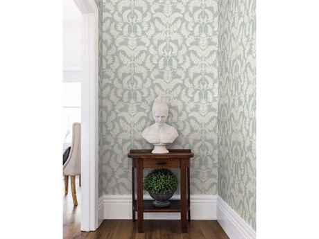 York Wallcoverings Damask Resource Library Green Royal Fern Damask Wallpaper