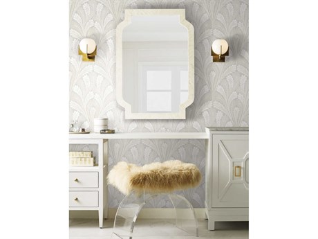 York Wallcoverings Damask Resource Library Grey Shell Damask Wallpaper
