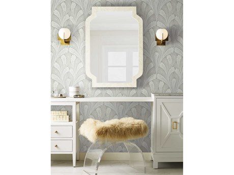 York Wallcoverings Damask Resource Library Green Shell Damask Wallpaper