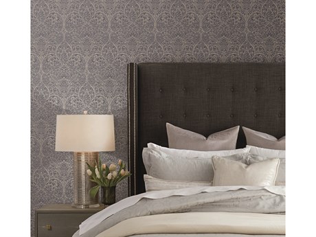 York Wallcoverings Candice Olson After 8 Navy Gold Paradise Wallpaper