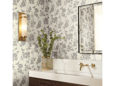 York Wallcoverings Candice Olson After 8 White Silver Flutter Vine Wallpaper