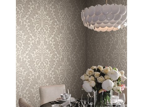 York Wallcoverings Candice Olson After 8 Grey Modern Romance Wallpaper