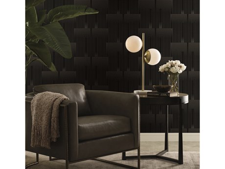 York Wallcoverings Candice Olson After 8 Black Copper Vanishing Wallpaper