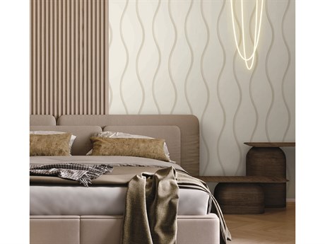 York Wallcoverings Candice Olson After 8 White Unfurl Wallpaper