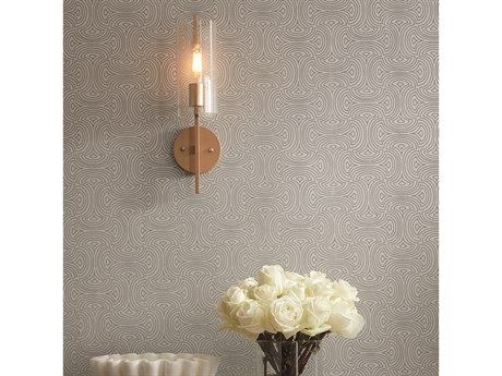 York Wallcoverings Candice Olson After 8 Silver Hourglass Wallpaper