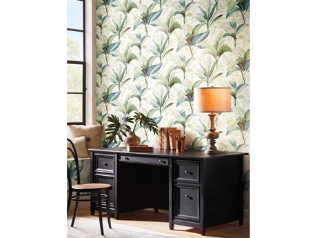 York Wallcoverings Greenhouse Peacock Summerhouse Wallpaper