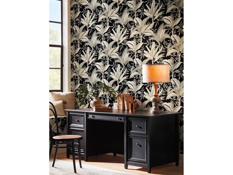 York Wallcoverings Greenhouse Midnight Summerhouse Wallpaper