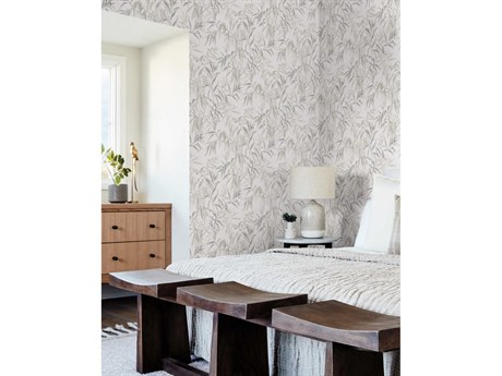 York Wallcoverings Greenhouse Sand Willow Grove Wallpaper