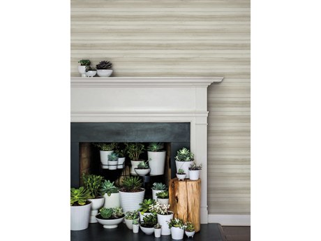 York Wallcoverings Greenhouse Dove Pandora Leaf Wallpaper
