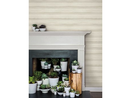 York Wallcoverings Greenhouse Beige Pandora Leaf Birch Wallpaper