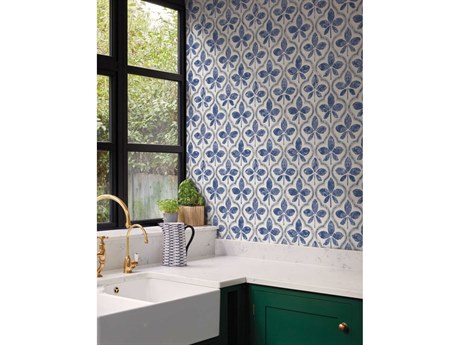 York Wallcoverings Greenhouse Cobalt Sevilla Wallpaper