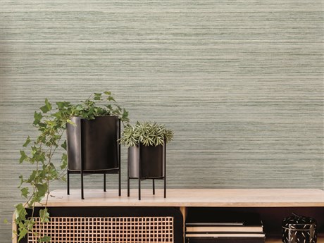 York Wallcoverings Greenhouse Jade Fountain Grass Wallpaper