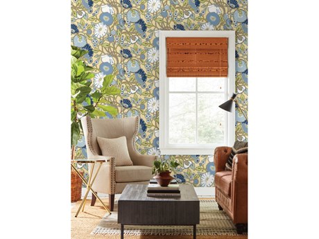 York Wallcoverings Greenhouse Sunflower Vincent Poppies Wallpaper