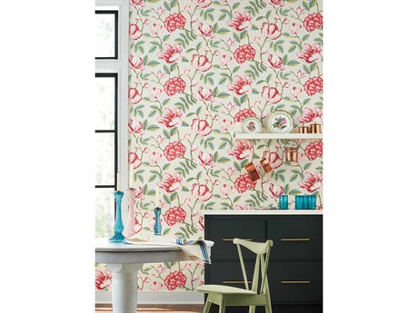 York Wallcoverings Grandmillennial Beige Morning Garden Wallpaper