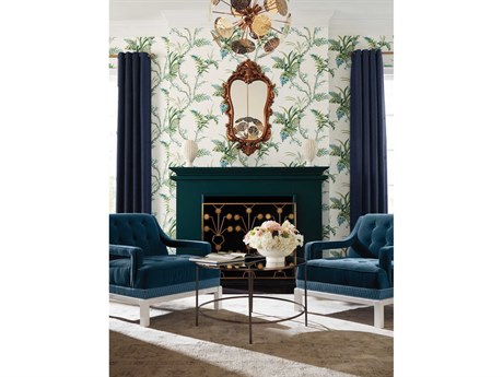 York Wallcoverings Grandmillennial Blue Green Enchanted Fern Wallpaper
