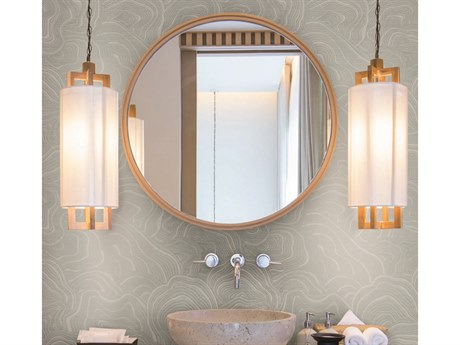 York Wallcoverings Ronald Redding 24 Karat Grey Geodes Wallpaper